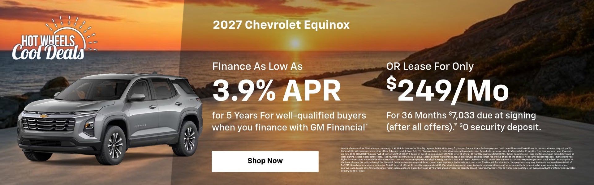 Aug 2027 Chevy Equinox Specials