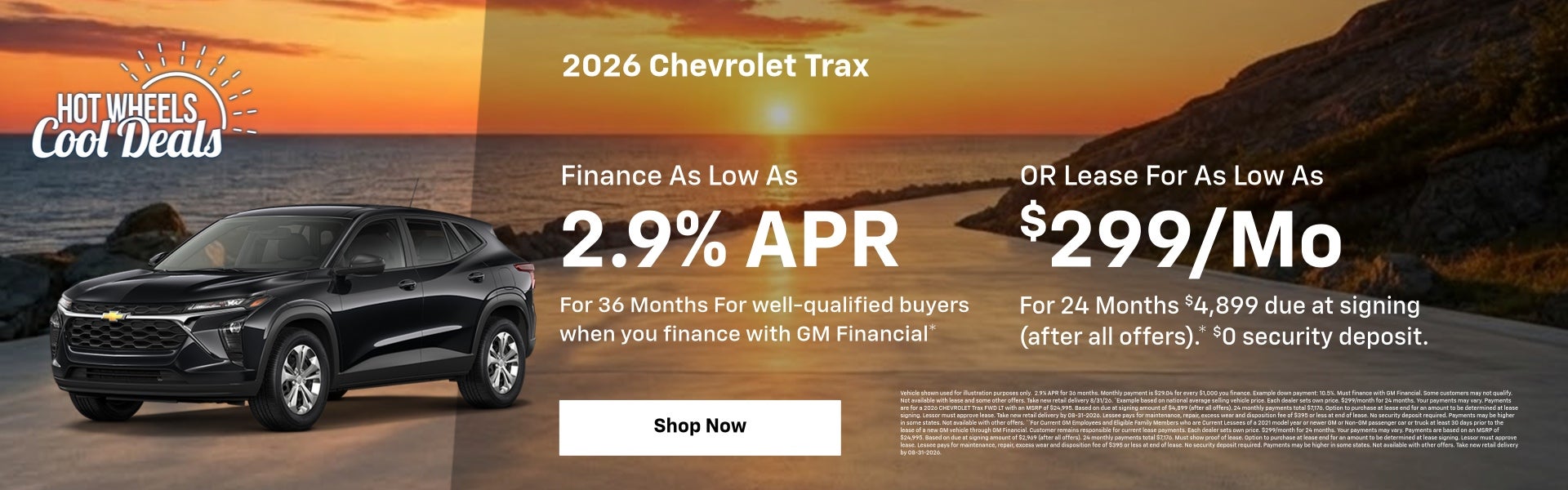 Aug 2026 Chevy Trax Specials