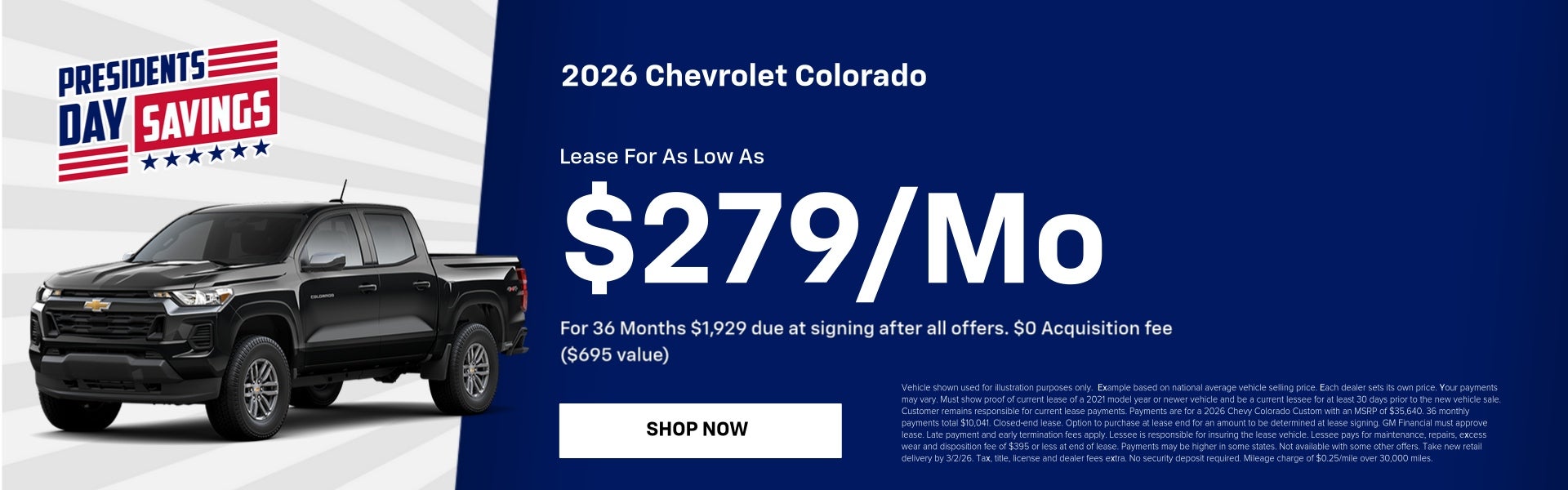 2026 Chevrolet Colorado | February Specials