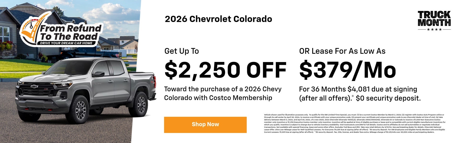 2026 Chevrolet Colorado March Specials