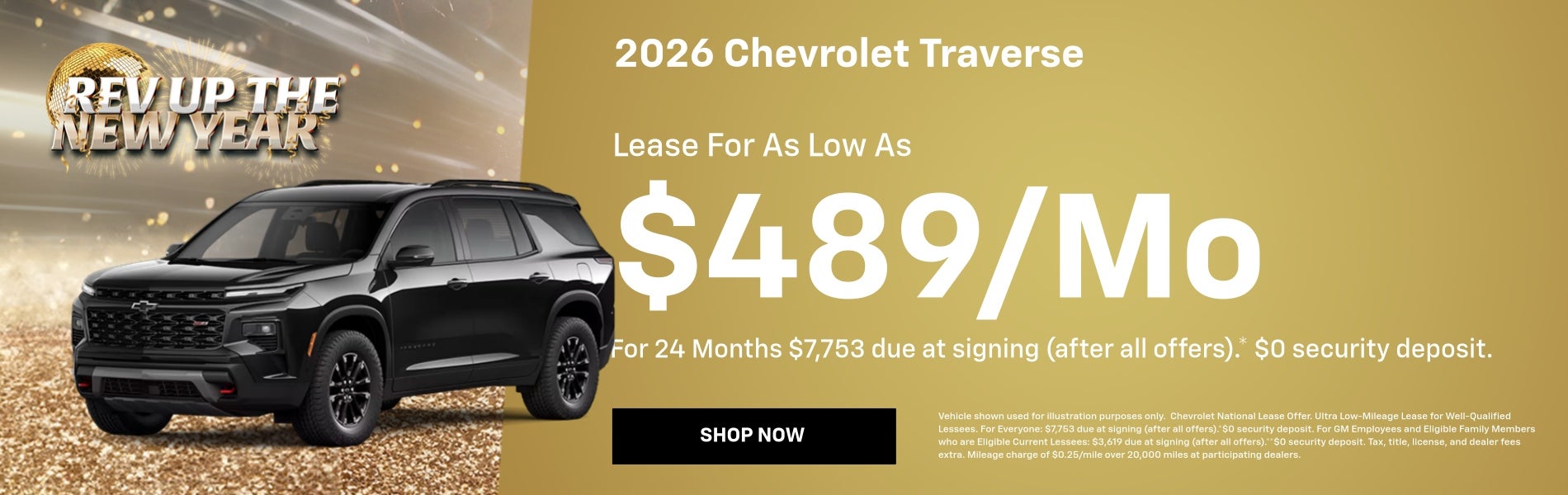 2026 Chevy Traverse January Specials