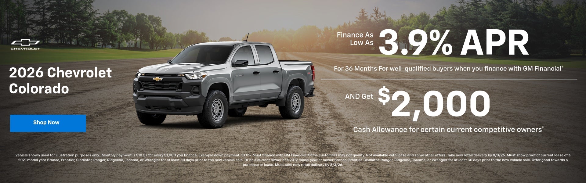 2026 Chevy Colorado July Specials