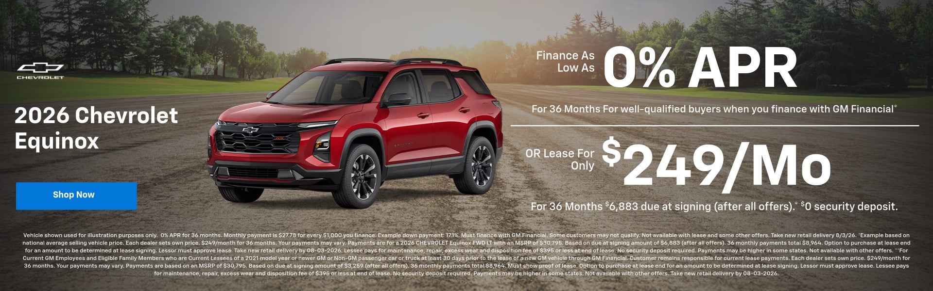 2026 Chevy Equinox July Specials