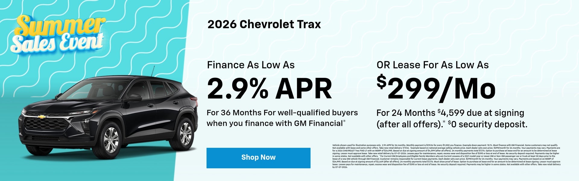 2026 Chevrolet Trax June Specials