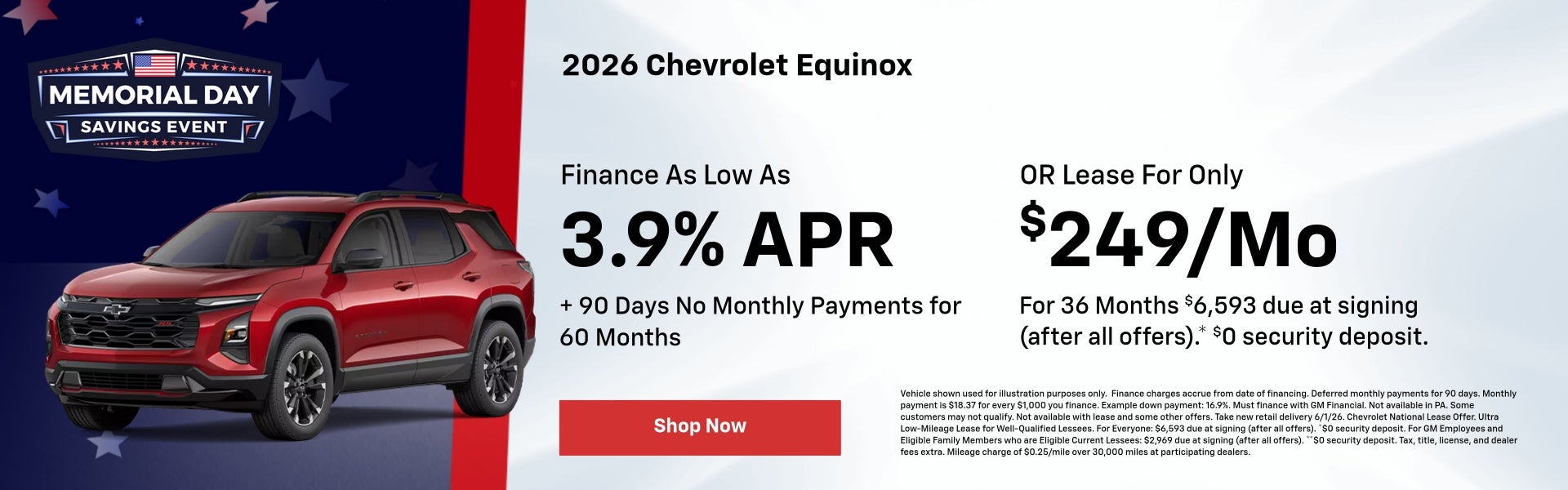 2026 Chevy Equinox May Specials