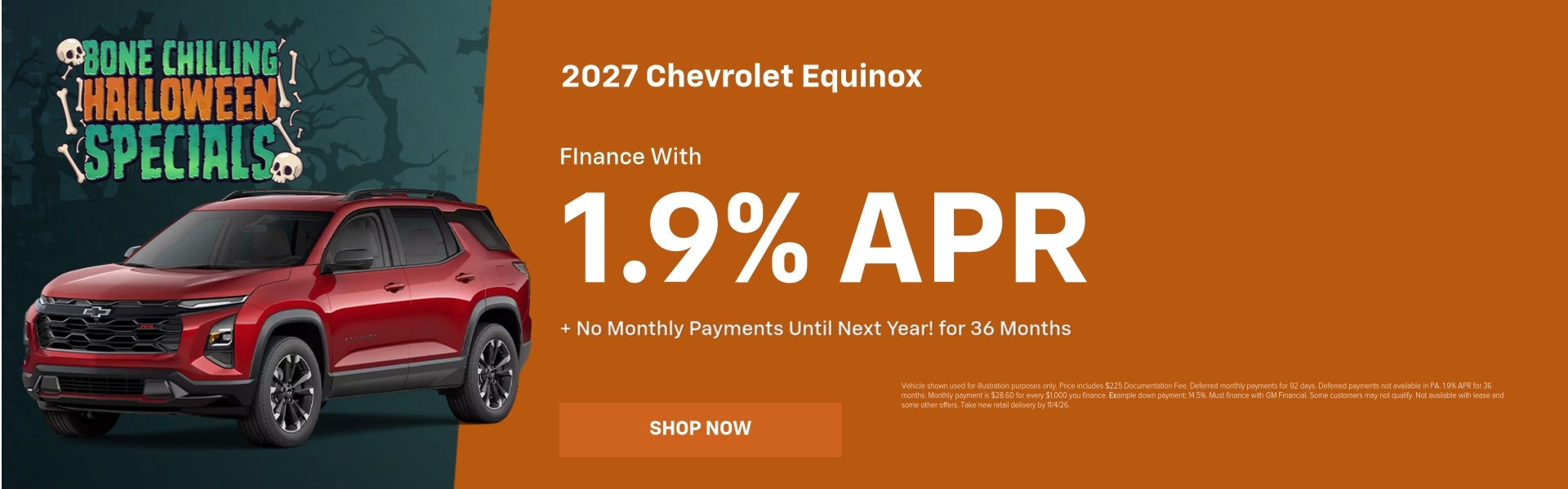 2027 Chevrolet Equinox October Specials