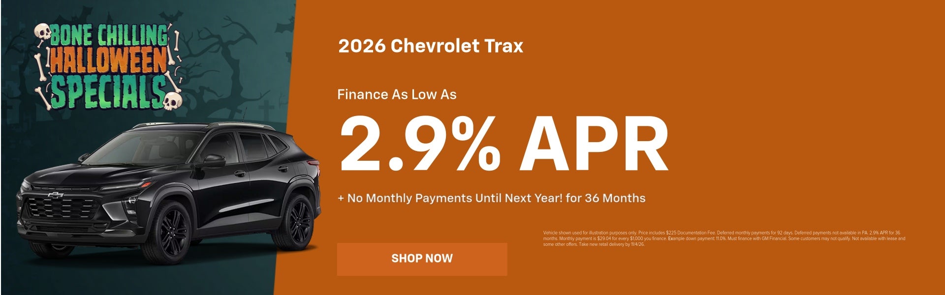 2026 Chevrolet Trax October Specials