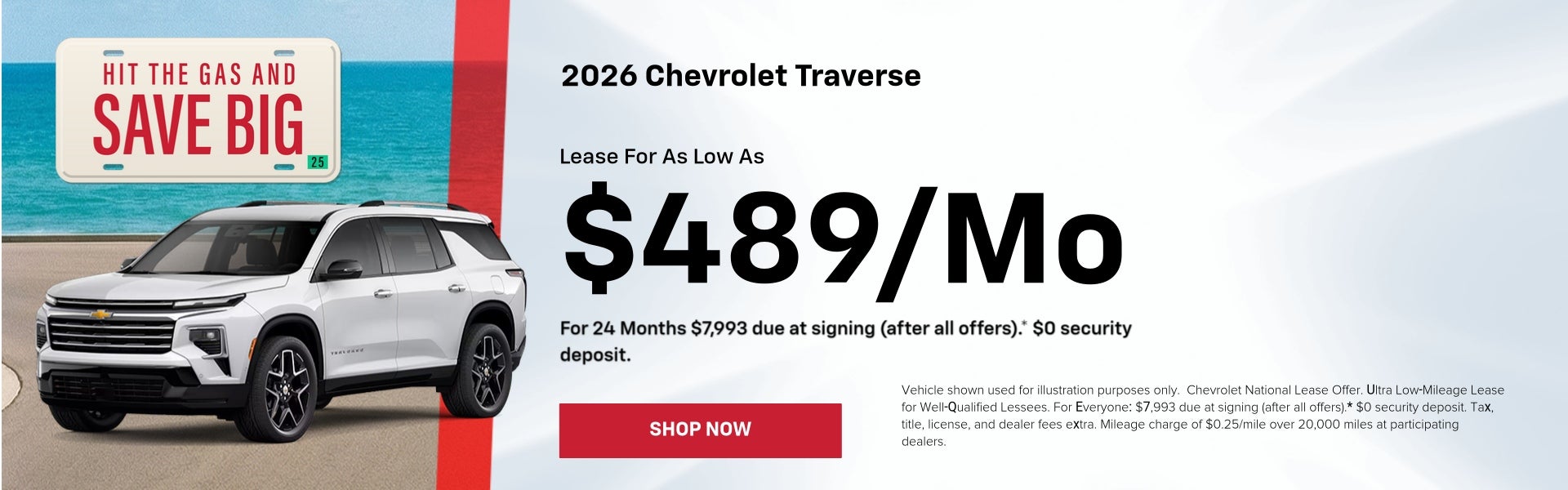 2026 Chevy Traverse April Specials