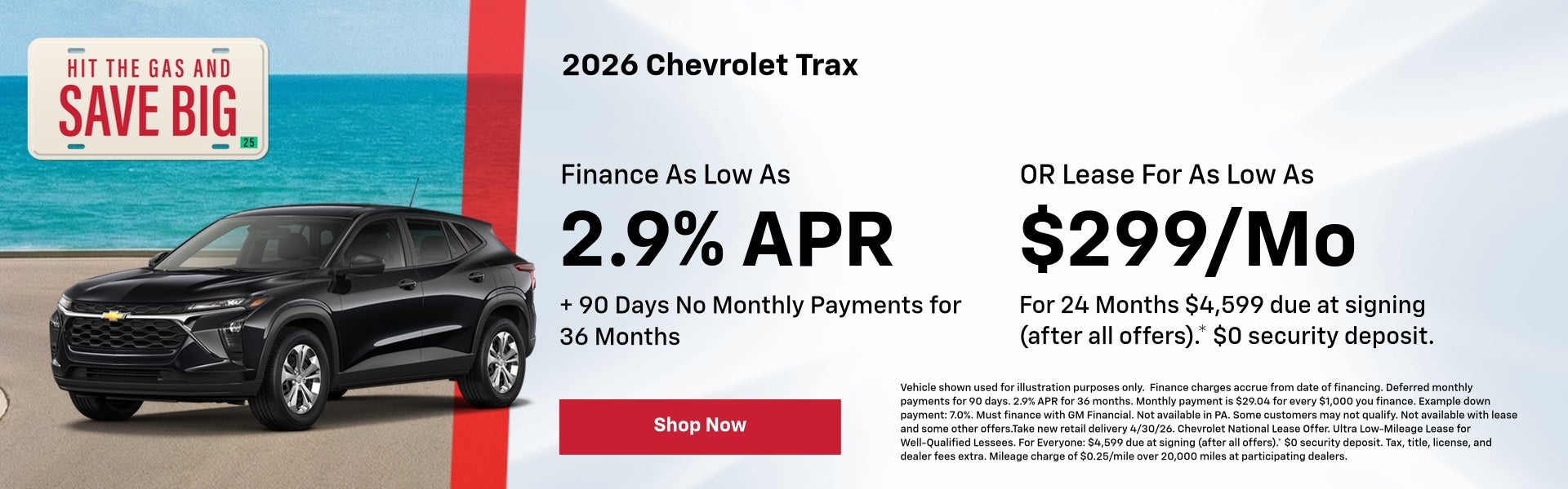 2026 Chevy Trax April Specials