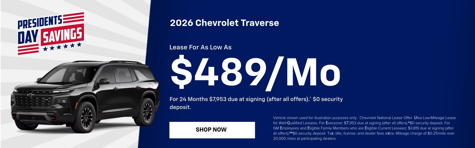 2026 Chevrolet Traverse | February Specials