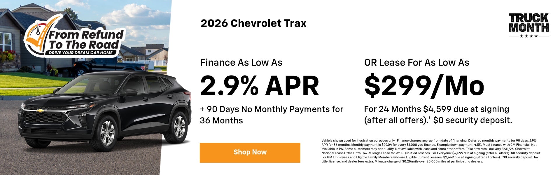 2026 Chevrolet Trax March Specials